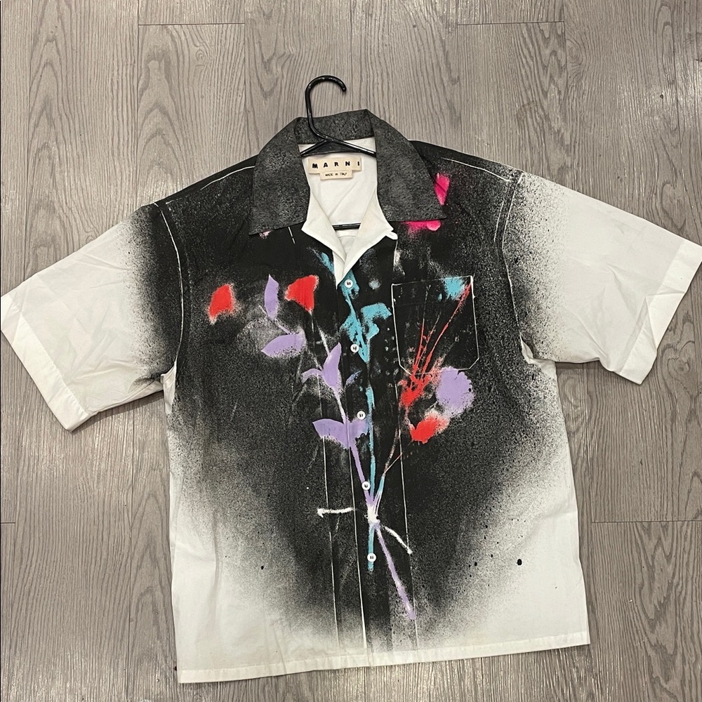 Marni Multicolor Abstract Print Shirt